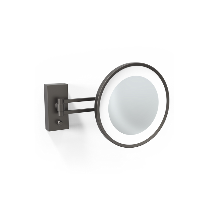 Decor Walther 0122166 BS 36 LED magnifying mirror 3x matt dark metal