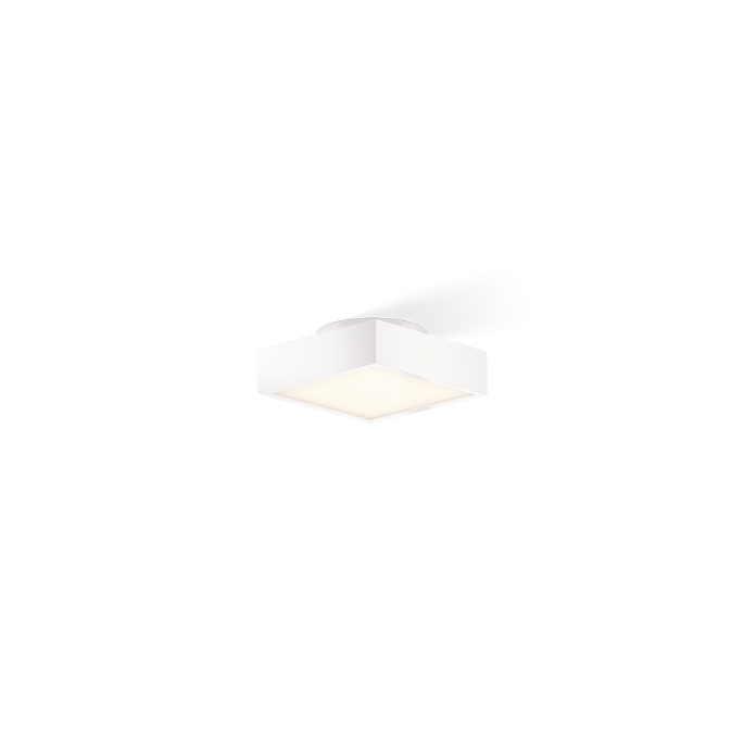 Decor Walther 0218750 CUT 18 N LED wand- plafondlamp 18x18cm mat wit