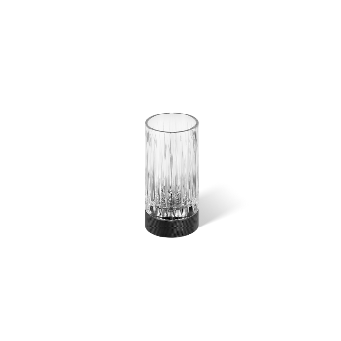 Decor Walther 0854960 CLUB SMG glashouder mat zwart/ helder glas
