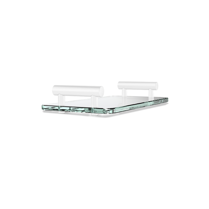 Decor Walther Bar 0857050 BAR TAB Tablett 33x17cm glasklar/mattweiß