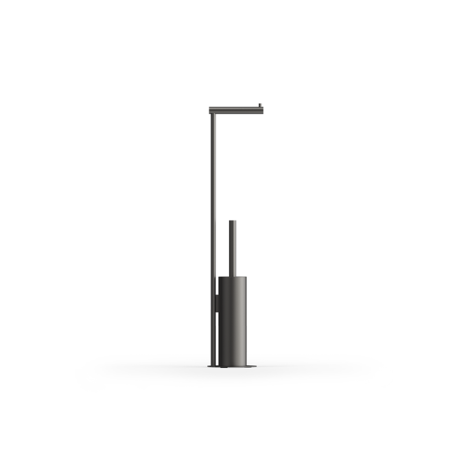 Decor Walther Bar 0861566 BAR SBK toiletborstelgarnituur met toiletrolhouder standaard mat donker metaal