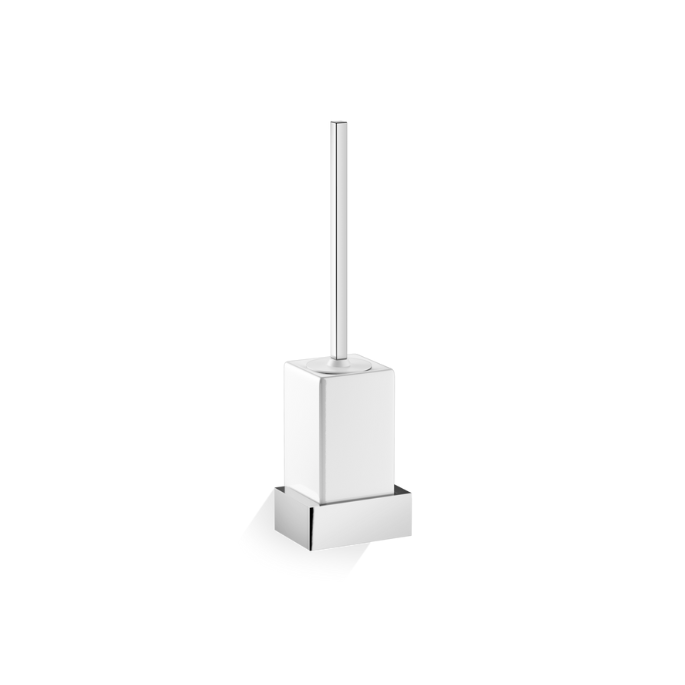 Decor Walther Brick 0591500 BK WBG toiletborstelgarnituur wand chroom/ wit porselein