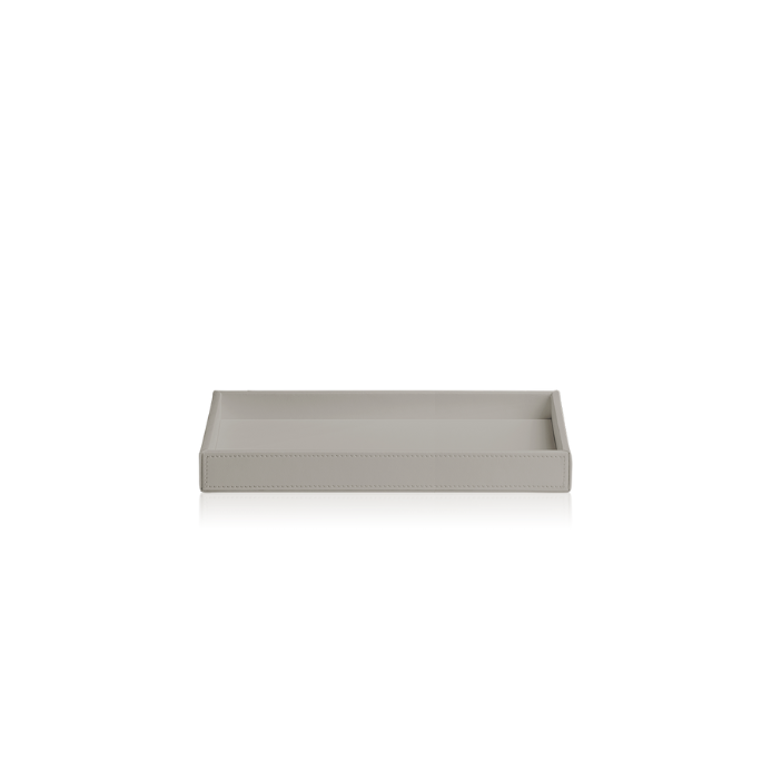 Decor Walther Brownie 0930049 BROWNIE TAB M bowl/ tray faux leather taupe