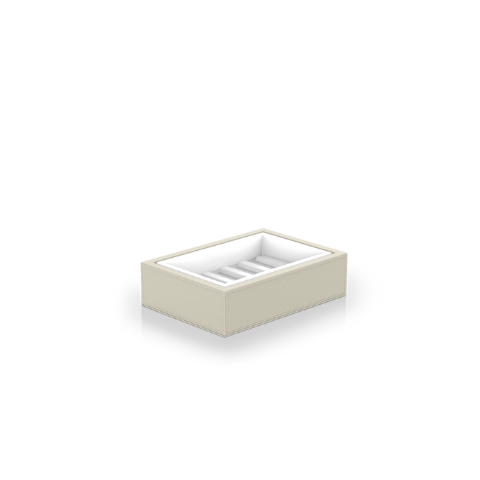 Decor Walther Brownie 0937347 BROWNIE STS zeepschaal kunstleder zand/ porselein 