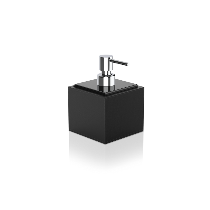 Decor Walther Brownie 0937760 BROWNIE SSP Seifenspender stehend Kunstleder schwarz/ porzellanschwarz 