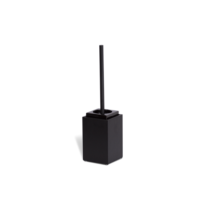 Decor Walther Brownie 0940860 BR SBG toiletborstelgarnituur mat zwart/zwart kunstleer