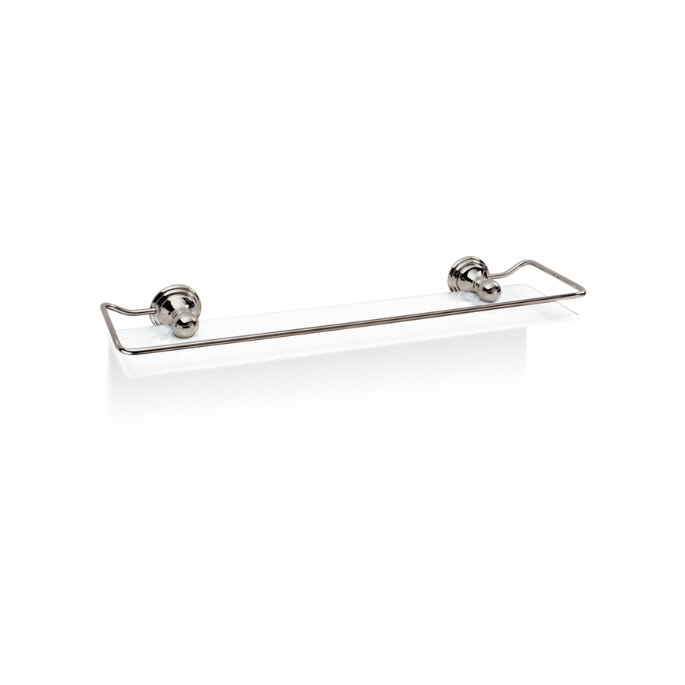 Decor Walther Classic 0511930 CL GLA R shelf 620mm white opal glass/ polished nickel