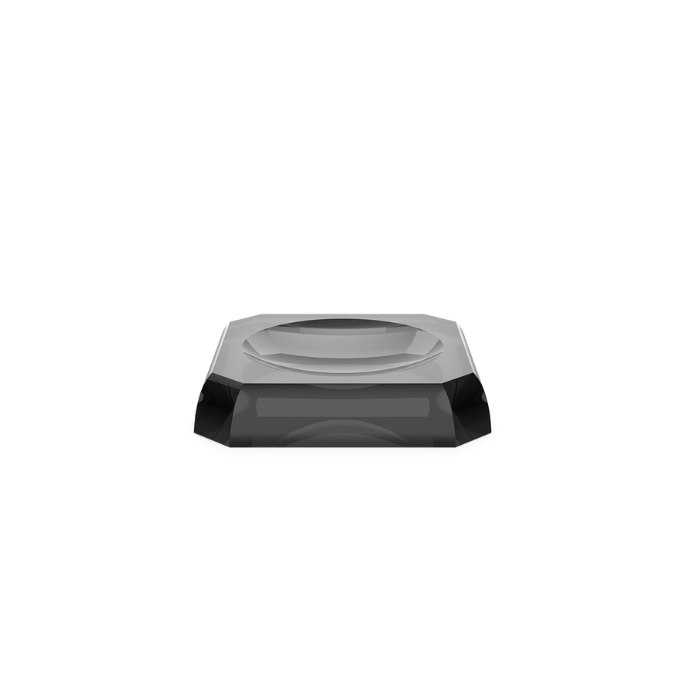 Decor Walther Crystal 0931694 KR STS zeepschaal antraciet