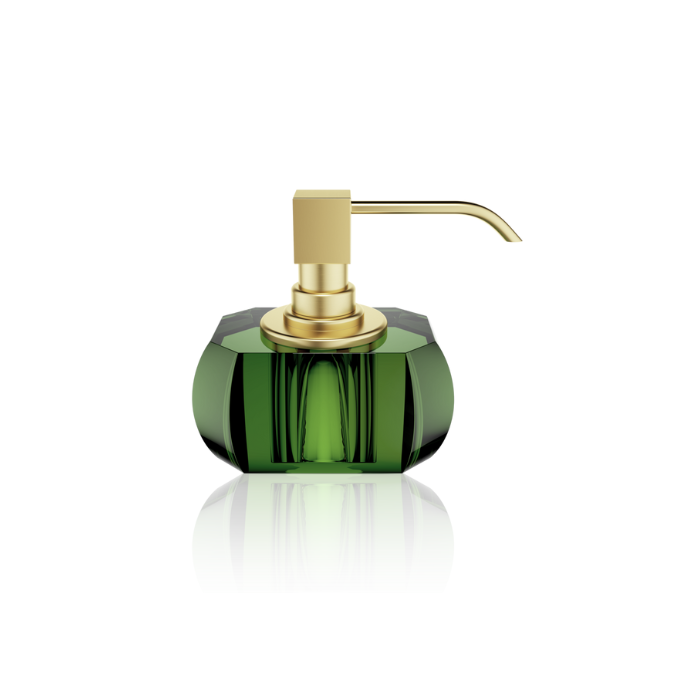 Decor Walther Seifenspender Kristall 0933496 KR SSP Kristall grün Glas - matt gold