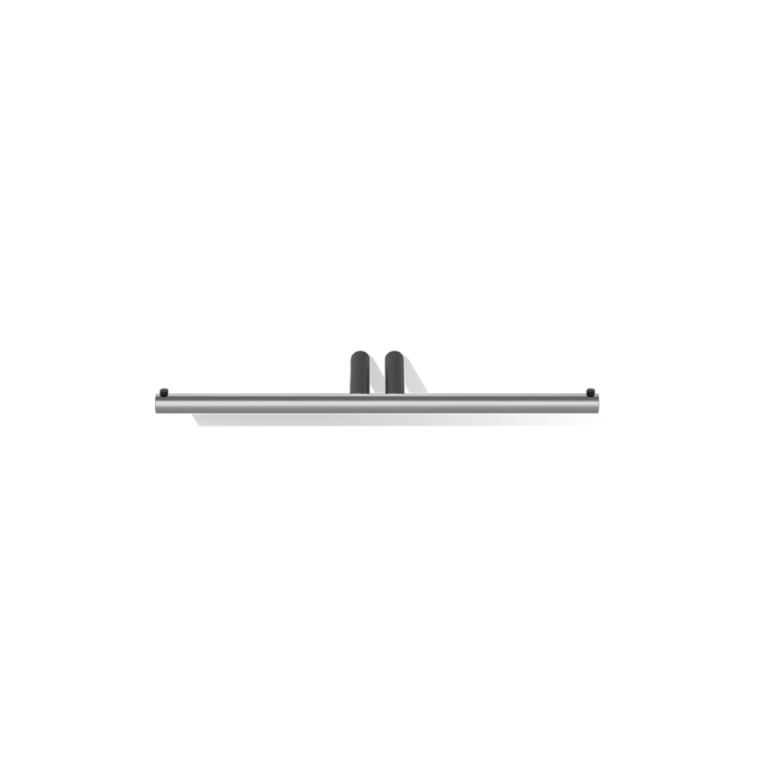 Decor Walther Mikado Tec 0520378 MK TEC TPH2 dubbele toiletrolhouder RVS geborsteld/mat zwart