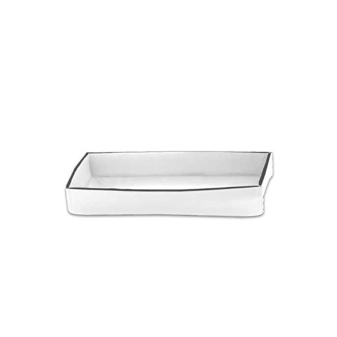 Decor Walther Nappa 0938450 NAPPA TAB L Mehrzweckbehälter ohne Deckel Echtleder schneeweiß