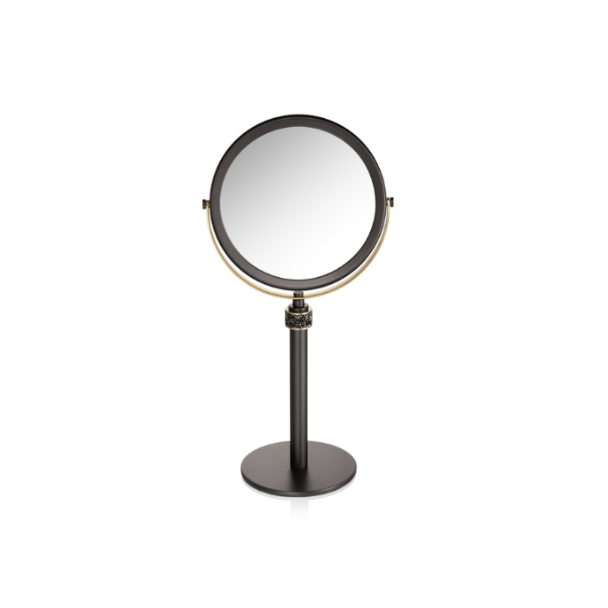 Decor Walther Rocks 0934167 ROCKS SP13/V magnifying mirror 1x and 5x matt dark metal and matt gold