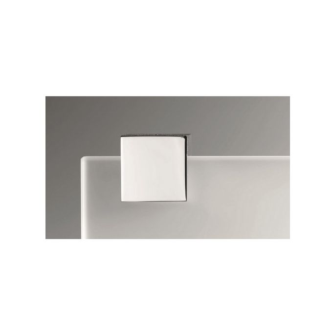 Decor Walther Bloque/ Corner 0561034 CO GLA60 planchet 600mm wit gesatineerd glas/ geborsteld nikkel