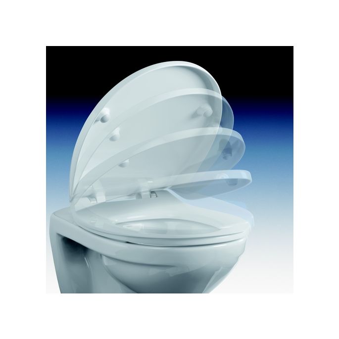 Pressalit Calmo 556000-D02999 für Sphinx Atlantic Toilettensitz mit Deckel weiß