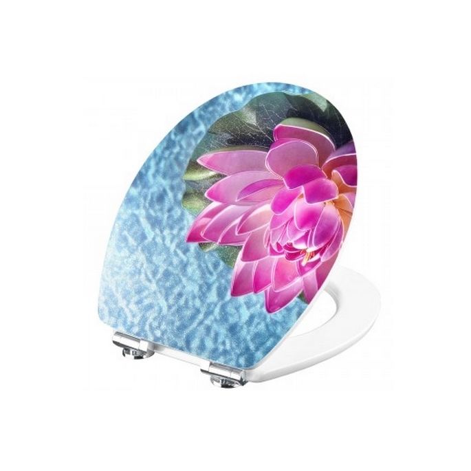 Diaqua Brillant 31171701 Toilettensitz mit Deckel glänzendes Motiv Lotus