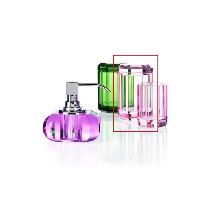 Decor Walther Crystal 0931461 KR BMD box met deksel Pink Crystal