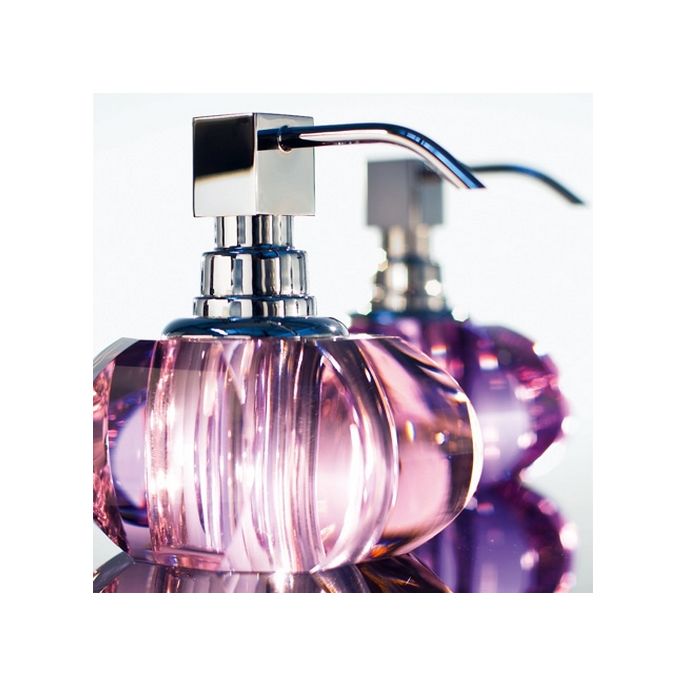Decor Walther Crystal 0924261 KR SSP zeepdispenser (chroom pompje) Pink Crystal