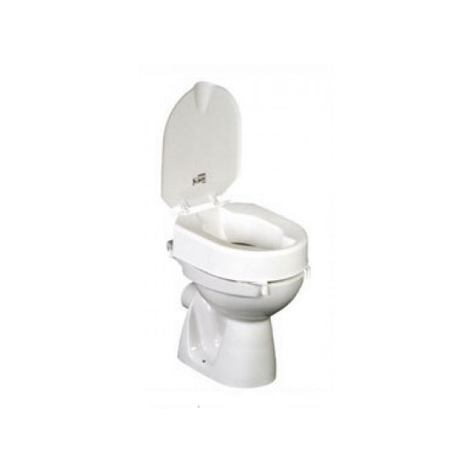 Etac Hi-Loo 80301101 Toilettensitz mit Deckel abnehmbar weiß 10cm