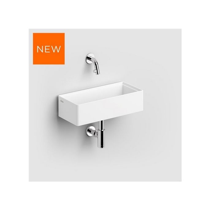 Clou New Flush 3.1 CL031343102 fountain 38x18cm with flat drain plate aluite white