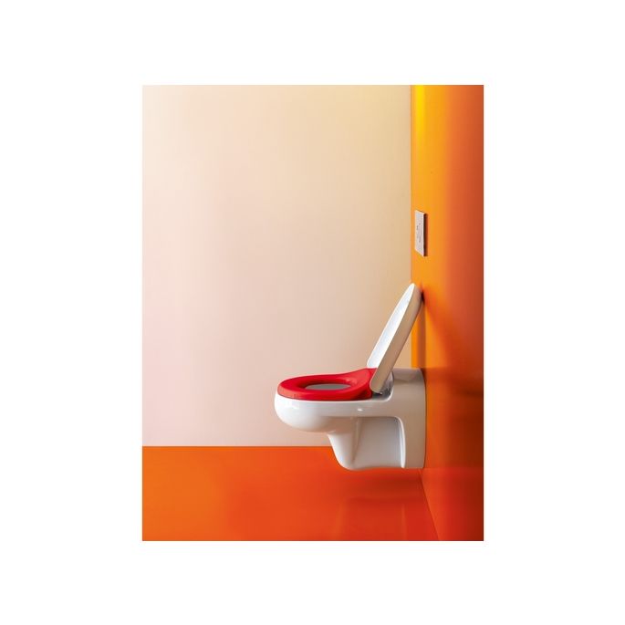 Laufen Florakids 8910300620001 WC-Sitz mit Deckel weiß / rot *nicht länger verfügbar*