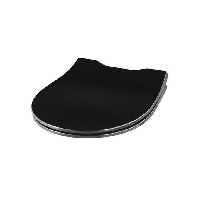 Pressalit Objecta Pro 990111-DF7999 toiletzitting met deksel zwart polygiene