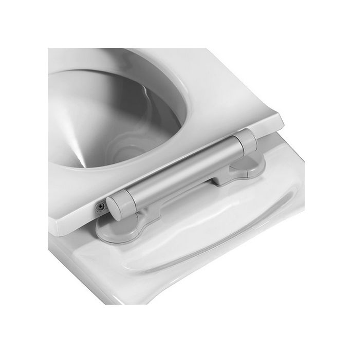 Pressalit Projecta D Solid Pro 1007011-DG4925 toiletzitting zonder deksel wit polygiene