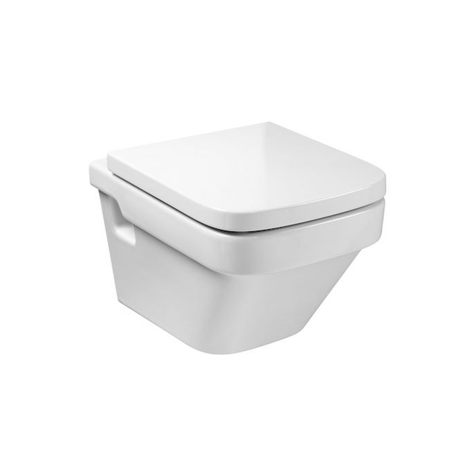 Roca Dama Compact A80178B004 toiletzitting met deksel wit