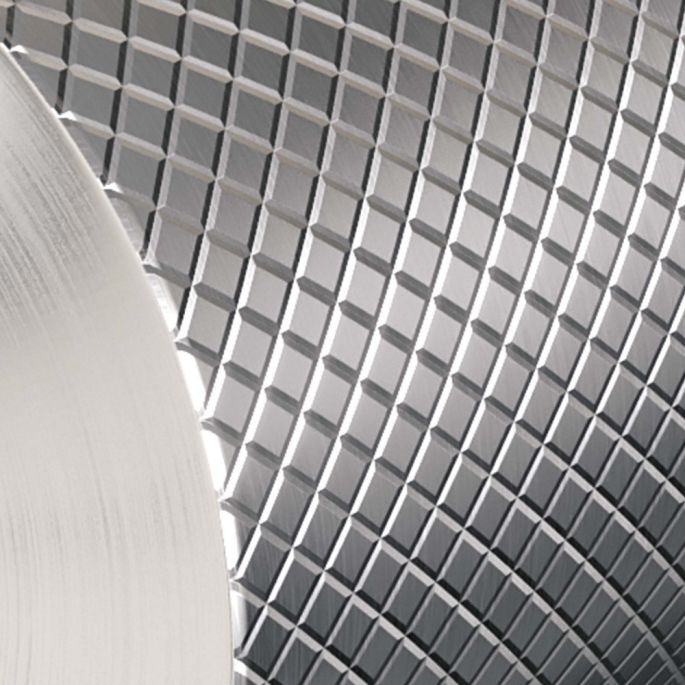 Brauer Carving 5-NG-004-B6 Unterputz-Waschtischbatterie mit gebogenem Auslauf und Abdeckplatte Modell A1 Edelstahl gebürstet PVD