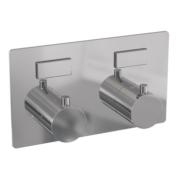 Brauer Edition 5-CE-164 thermostatic concealed rain shower with push buttons SET 53 chrome