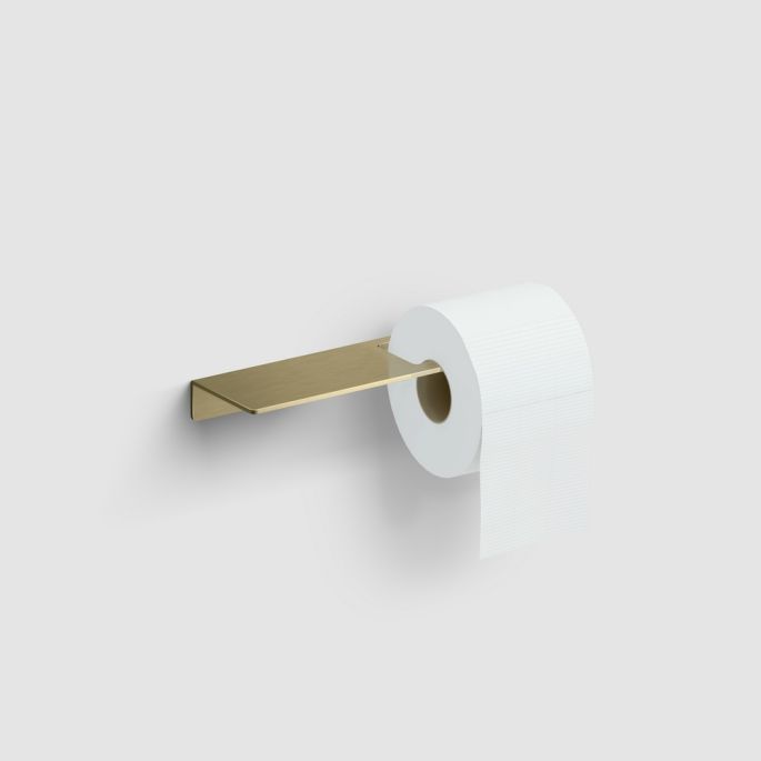Clou Fold CL/09.04028.82 toilet roll holder with shelf gold brushed PVD
