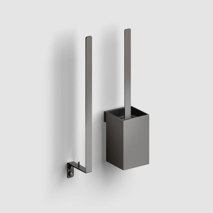 Clou Fold CL/09.04041.84 WC-Bürstenhalter Wand gunmetal gebürstet PVD