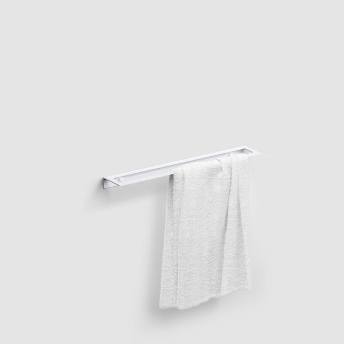 Clou Fold CL090405120 towel rack 45cm matt white