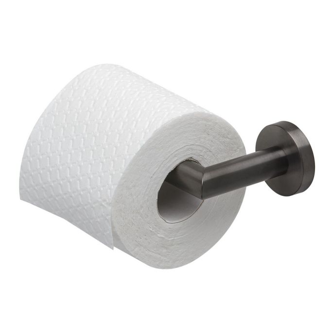 Geesa Nemox Brushed Metal Black 916509-09 toiletrolhouder zwart metaal geborsteld