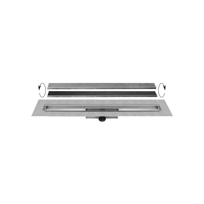 Easy Drain Compact 30 TAF Wall EDCOMTAFW180030 shower channel 180cm side spout