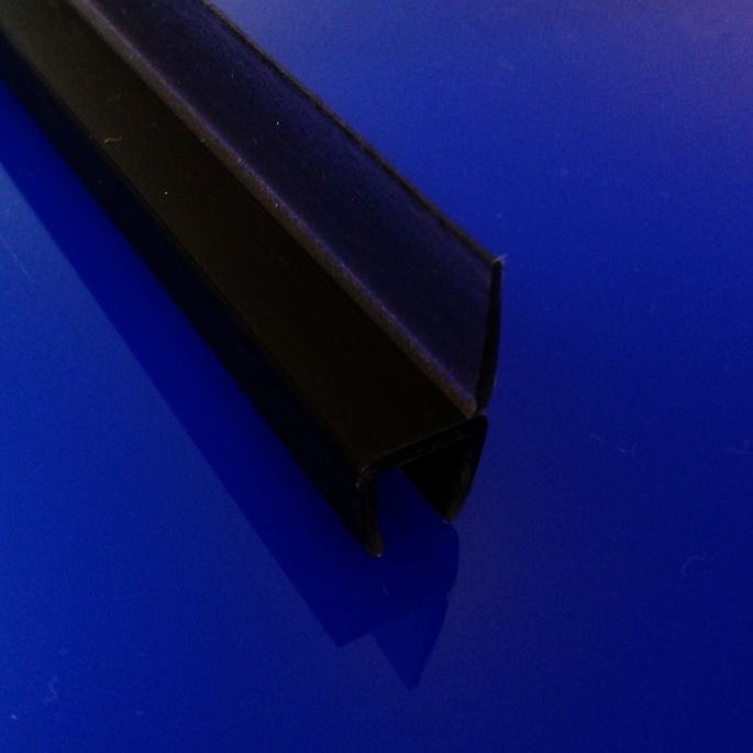 Exa-Lent Universal DS651006 matt black shower profile 1 flap (from 11mm) 100cm - 6mm