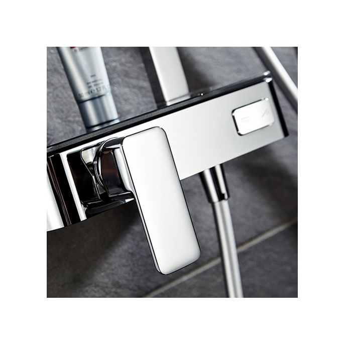 HSK AquaSwitch RS 500 Mix rectangular 1001840 showerset with mixer tap chrome