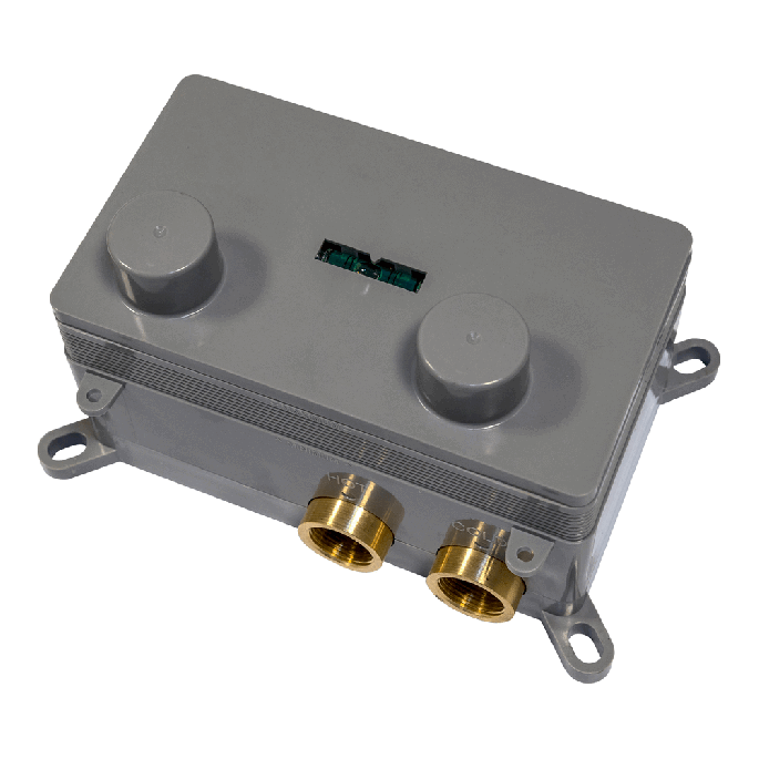 Brauer Edition 5-GK-208 thermostatische Unterputz-Wannenbatterie mit Drucktasten SET 03 Kupfer gebürstet PVD