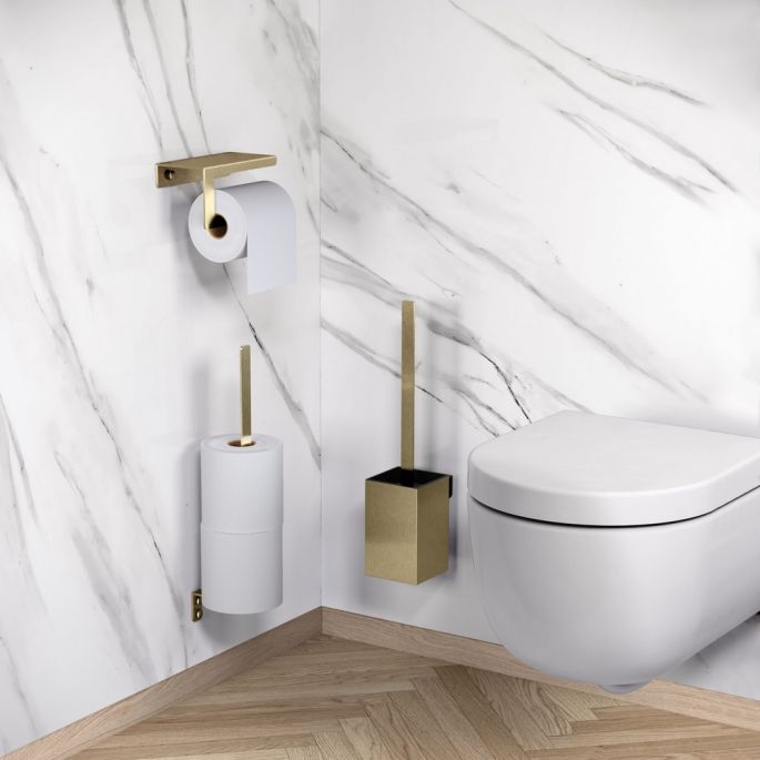 Clou Fold CL/09.04035.82 reserverolhouder goud geborsteld PVD