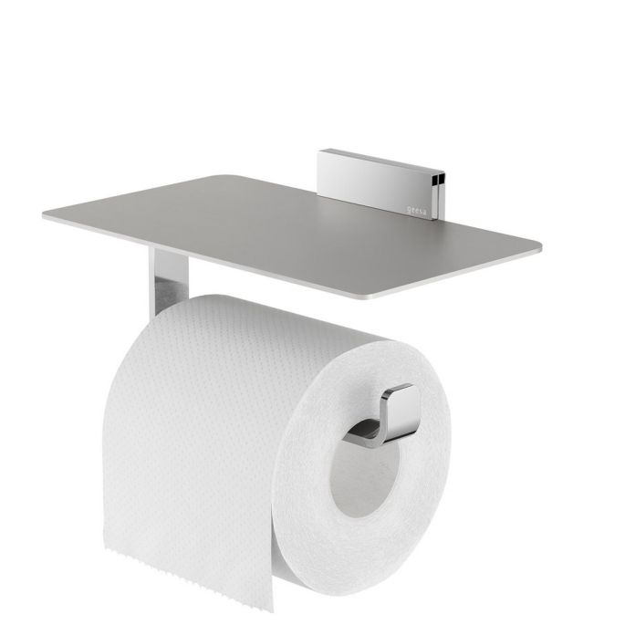 Geesa Craft 911524-02 toilet roll holder with shelf chrome