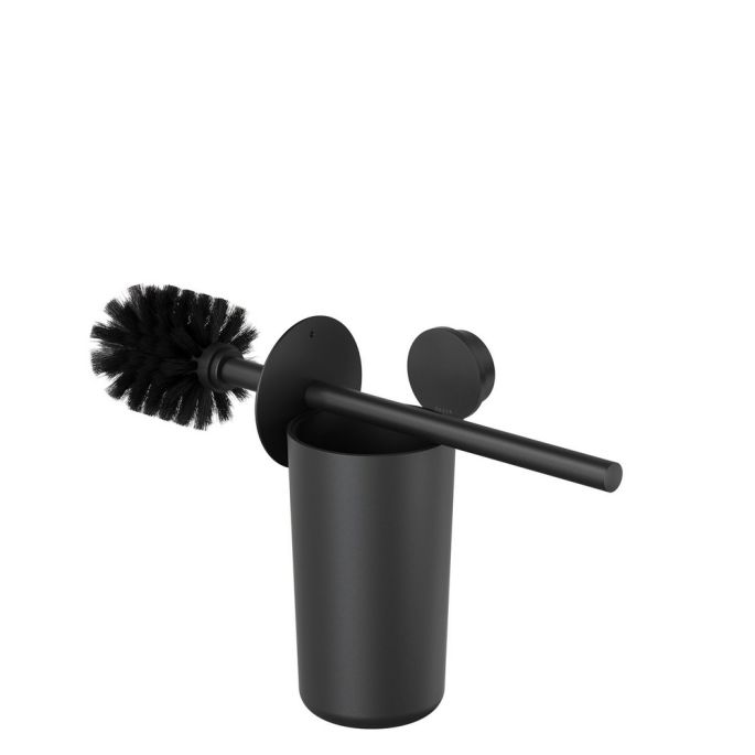 Geesa Opal Black 917211-06 toiletborstel met houder zwart