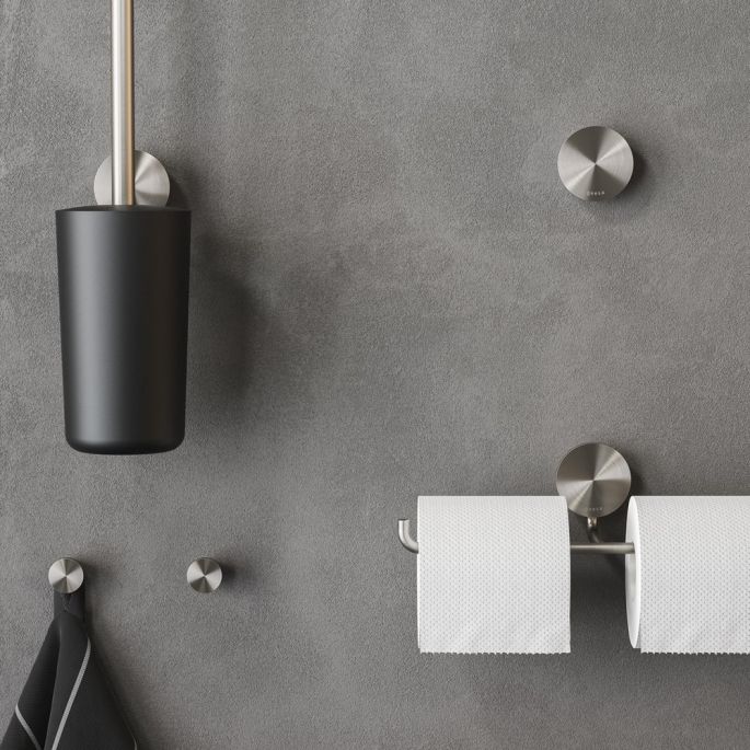 Geesa Opal Brushed Stainless Steel 917218-05 toiletrolhouder dubbel RVS geborsteld