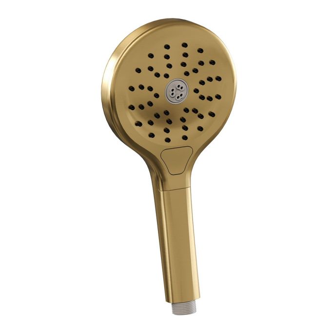 Brauer Edition 5-GG-209 thermostatic concealed bath mixer with push buttons SET 04 gold brushed PVD