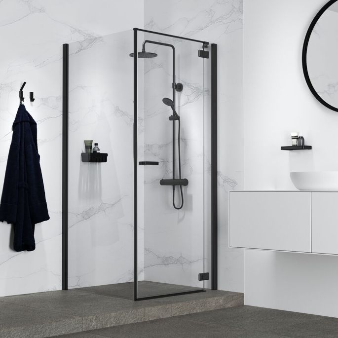 Geesa Frame 918413-06 handdoekhaak zwart