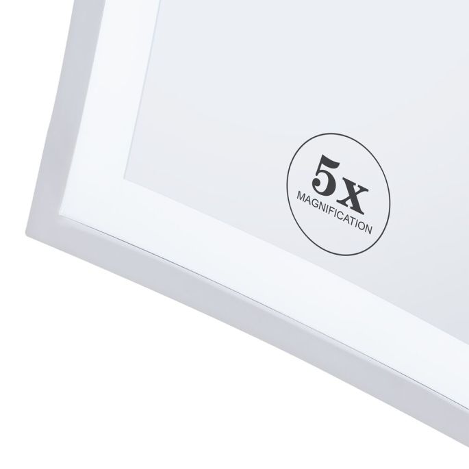 Geesa Mirror 911099 shaving mirror 2-armed 5x magnifying chrome
