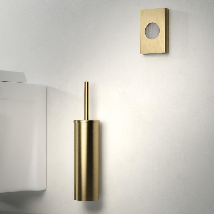 Geesa Nemox Brushed Gold 91122-07 houder voor hygiënische zakjes goud geborsteld