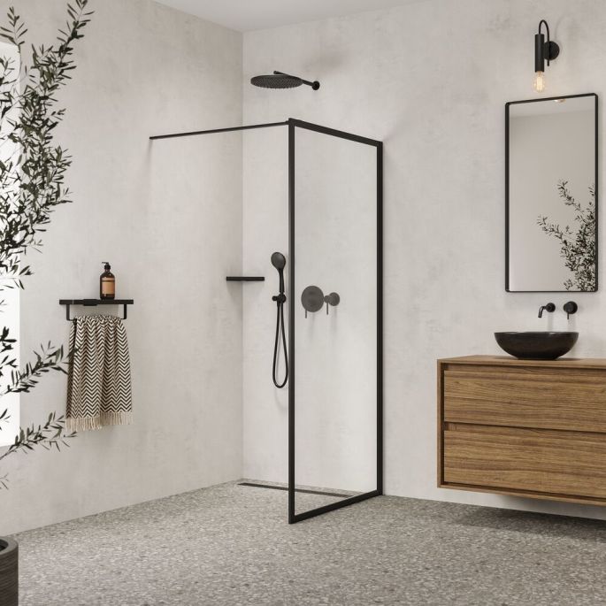 Geesa Rahmen 918803-06-06 Eckablage schwarz