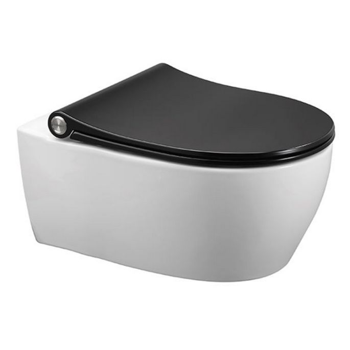 Pressalit Sway D2 994231-DF4999 toiletzitting met deksel mat zwart