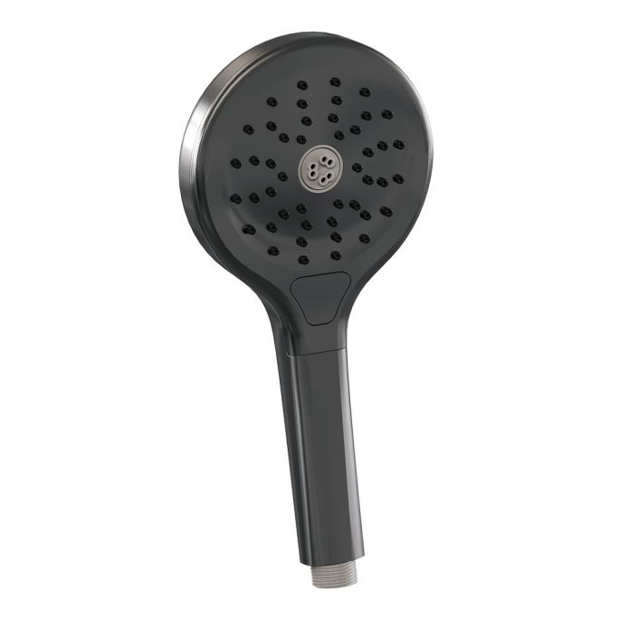 Brauer Carving 5-GM-118 thermostatische inbouw regendouche SET 22 gunmetal geborsteld PVD