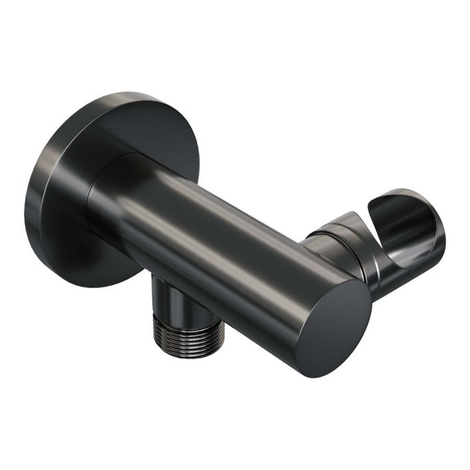 Brauer Edition 5-GM-208 thermostatische inbouw badkraan met drukknoppen SET 03 gunmetal geborsteld PVD