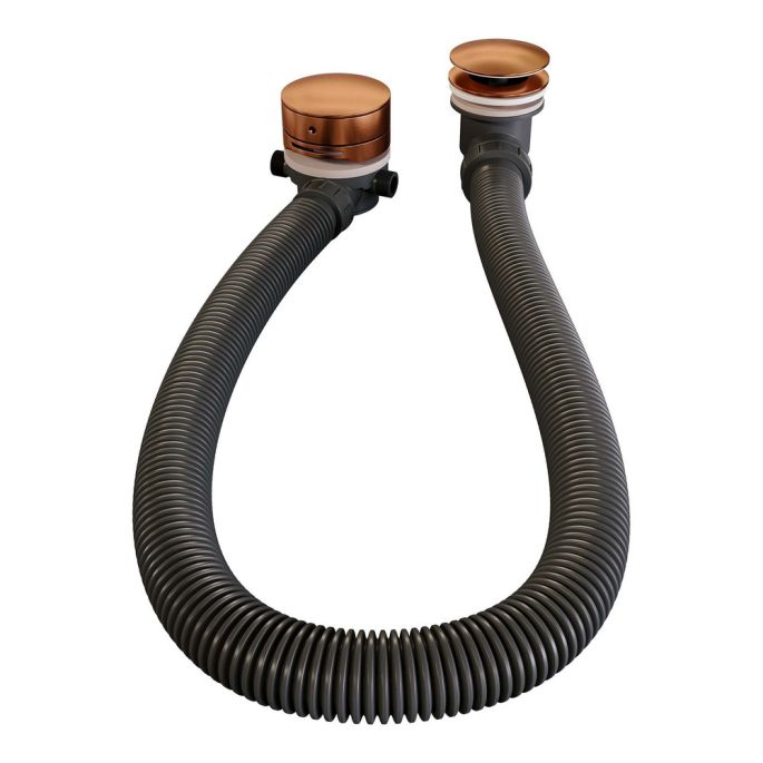 Brauer Edition 5-GK-208 thermostatische inbouw badkraan met drukknoppen SET 03 koper geborsteld PVD